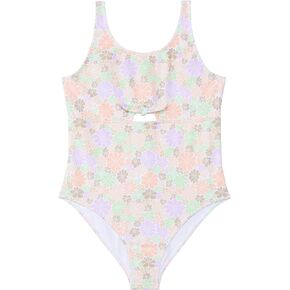 Roxy Girl's All About Sol One Piece Swimsuit (Big Kids) Crocus Petal 16 Big Kids