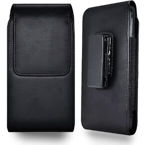 Leather Phone Holster Swivel Belt Clip for Samsung Galaxy S23 Ultra S22 Ultra Note 20 A12 A13 A14 A23 Motorola Edge 2022 G Stylus 5G G Power 2022 Rotating Belt Clip Phone Holster Pouch