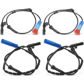 A-Premium 4Pcs Front and Rear ABS Wheel Speed Sensor - Compatible with Mini Models - Cooper 2002 2003 2004 2005 2006 2007 2008, 1.6L - Driver and Passenger Side, Replaces 34526756384, 34526756385