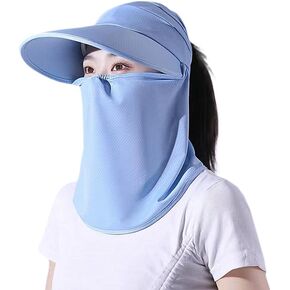 في الهواء الطلق UPF 50+ الأشعة فوق البنفسجية حماية من الشمس للماء تنفس الوجه الرقبة غطاء رفرف للطي قبعة الشمس للرجال / النساء