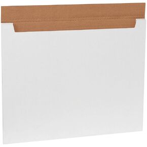 Top Pack Supply Jumbo Fold-Over Mailers، 28 بوصة × 22 بوصة × 1/4 بوصة، أبيض (عبوة من 20 قطعة)
