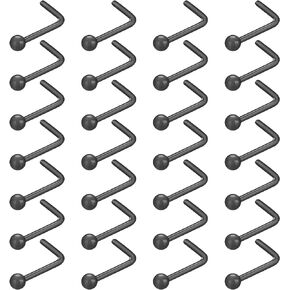 18-28Pcs Clear Nose Studs 20G Plastic Nose Rings for Surgery Bioflex Nose Piercing Retainer Invisible nose stud for Work Hypoallergenic Septum Lip Eyebrow Tongue Earrings Body Piercings Jewelry for Women Men
