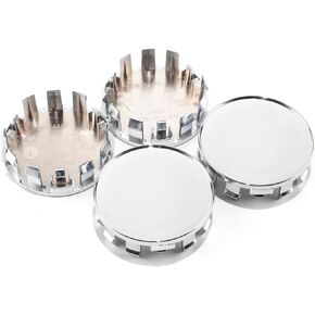 4Pcs 70mm(2.76in) Wheel Center Caps Wheel Rims Replacement 40342-EA210 62435 Chrome Hub Caps, Titan Armada Xterra Frontier Pathfinder Rim Caps