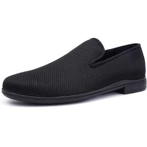 Mens Loafers Slip-on Dress Shoes Mesh Casual Oxford Shoes Classic Business Tuxedo Shoes Fashion Lightweight and Breathable