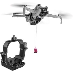 Mini 4 Pro Payload Airdrop System, Activated by Auxiliary LED, Payload/Wedding Ring Fishing Bait Delivery Release Device for DJI Mini 4 Pro