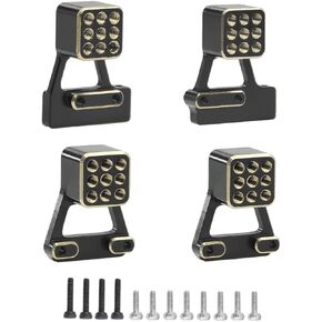 Adjustable Brass Shock Absorber Mount 9 Holes Shock Tower Front Rear Shock Bracket for TRX4M 1/18 RC Crawler Car