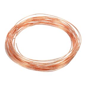 PATIKIL 99.9% Soft Copper Wire, 1Pcs 23Gauge/0.6mm Diameter 7m/22.96ft Spool Pure Copper Craft Wire for Jewelry Making Beading Garden Plants