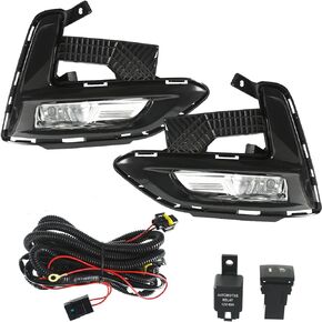 labwork Fog Lights Lamps Assembly Replacement for 2020 2021 Nissan Sentra Driving Fog Lights Lamps with Bulbs Fog Light Covers Harness Switch Kit Driver and Passenger Side