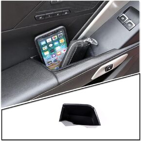 Car Side Door Grab Handle Storage Box, Phone Container Key Holder, Organizer Tray, Door Armrest Storage Box for C7 Corvette 2014-2019