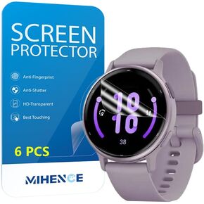 Compatible for Garmin vívoactive 5 Screen Protector, TPU HD Full Coverage Invisible Protective Film (6PCS)