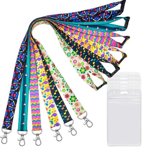YOUOWO 6 Pack lanyards for id badges Cruise cute Lanyard for keys kids Women id Badge Holder lanyard for Hall Pass card holder Lanyard for Ship Card Breakaway safety Office Neck Lanyards in Saudi Arabia