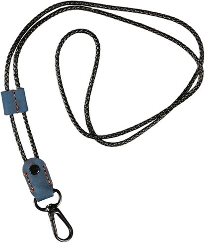 Lanyard, Leather Braided Long Neck Lanyard Key chain for Men Women Office Adjustable Lanyards with Metal Clasp in Saudi Arabia