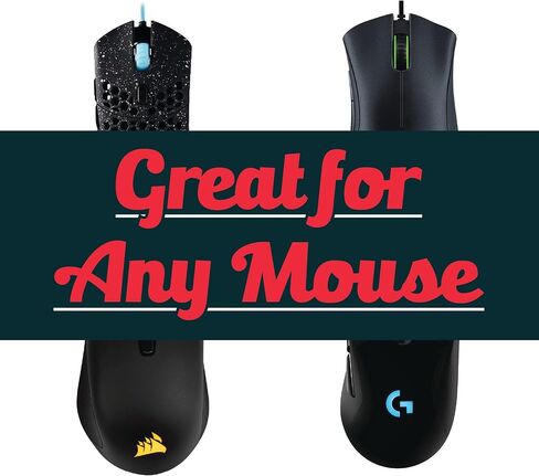 Mouse GRIPZ with Tape - Textured Ergonomic Wedges for PC Gaming Mice for Palm & Claw Grip | Easy to Apply | Strong Adhesive in Saudi Arabia