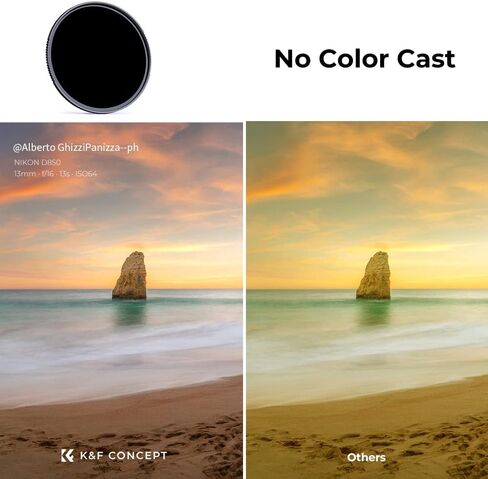 K&F Concept 37mm ND1000 (10-Stop Fixed Neutral Density Filter) ND Lens Filter, 28 Multi-Layer Coatings Waterproof Scratch Resistant Super Slim for Camera Lens (Nano-X Series) in Saudi Arabia