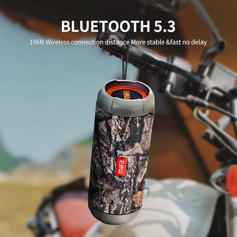 مكبرات صوت بلوتوث محمولة من MIFA مع أضواء، فتحة بطاقة Micro SD، منفذ USB C، IPX7 مقاومة للماء للمنزل، الدراجة، 30 وات، أسود in Kuwait