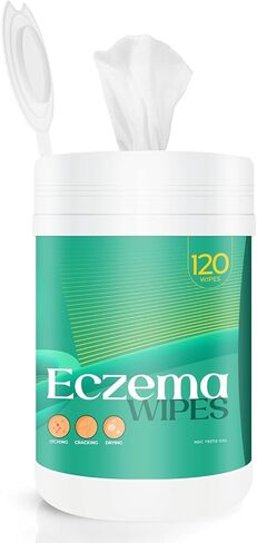 مناديل الأكزيما، مناديل علاج الأكزيما مع دقيق الشوفان، تخفيف الأكزيما سريع المفعول طبيعي بالكامل، يهدئ ويبرد على الفور الحكة والتشقق والتجفيف، مناديل عضوية واقية للبشرة in Kuwait