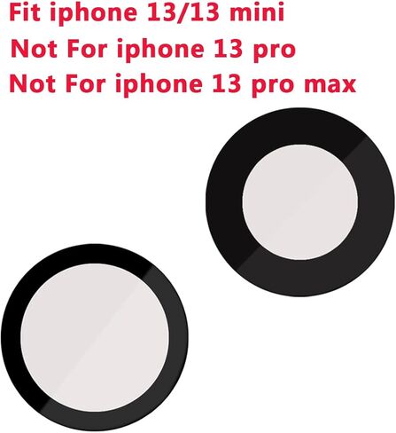 قطعتان بديلتان للعدسة الزجاجية الأصلية للكاميرا الخلفية الخلفية + لاصق مثبت مسبقًا + مجموعة أدوات ملاقط إصلاح، متوافقة مع iPhone 13 6.1 بوصة / 13 Mini 5.4 بوصة in Kuwait