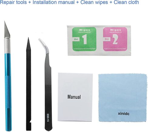 2PCS OEM Original Rear Camera Glass Lens Replacement for iPhone 14 for iPhone 14 Plus with Preinstalled Adhesive + Repair Toolkit + Installation Manual in Kuwait