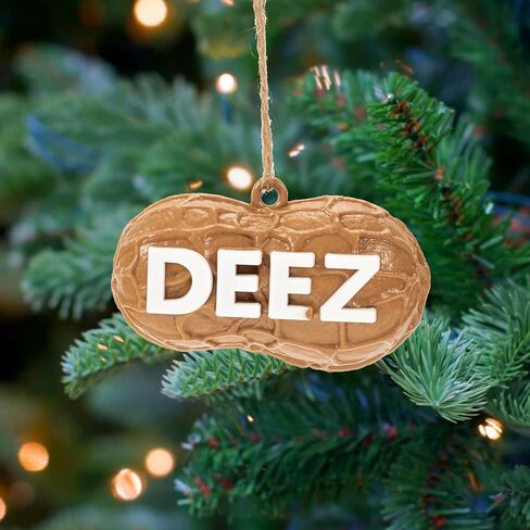 زخرفة Deez Nuts، زخرفة Deez Nuts لعيد الميلاد، زخرفة Deez Nuts المضحكة، زخارف Deez Nuts Pun Lovers لشجرة عيد الميلاد المدرسية هدية هفوة (1 قطعة) in Saudi Arabia