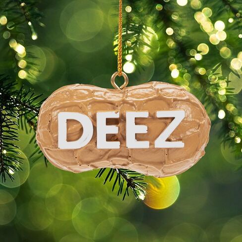 Deez Nuts Ornament, Deez Nuts Christmas Ornament, Funny Deez Nuts Ornament, Deez Nuts Pun Lovers Ornaments for Christmas Tree Schoolbag Gag Gift (1 PCS PVC) in Saudi Arabia