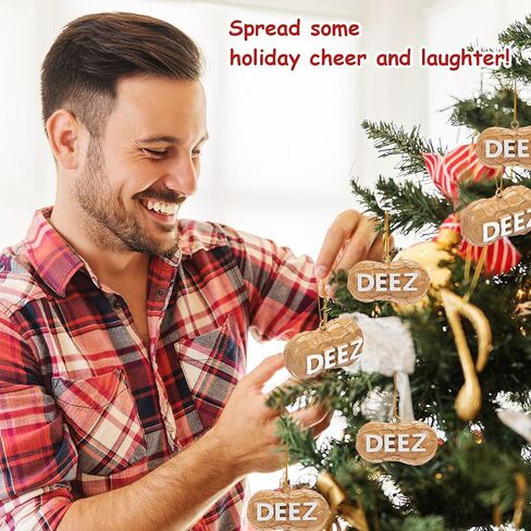 Deez Nuts Ornament, Deez Nuts Christmas Ornament, Funny Deez Nuts Ornament, Deez Nuts Pun Lovers Ornaments for Christmas Tree Schoolbag Gag Gift (1 PCS PVC) in Saudi Arabia