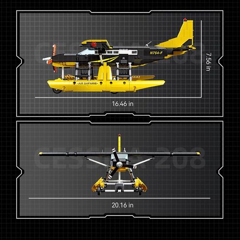 مجموعة مكعبات بناء سيسنا من سلسلة المقاتلة العسكرية DAHONPA 208 مع شكل (738 قطعة) لعبة مكعبات بناء القوة الجوية، هدية للبالغين in Kuwait