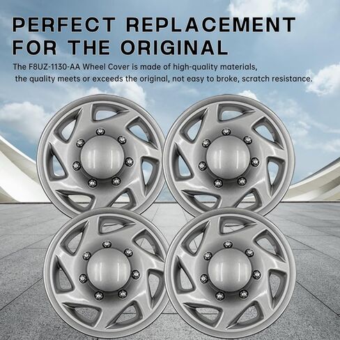 غطاء غطاء محور العجلة F8UZ-1130-AA مقاس 16 بوصة متوافق مع 1998-2023 Ford Econoline E250 E350 E450 F8UZ-1130-AA F8UZ-1130-AACP in Kuwait