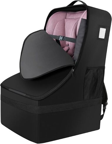 Car Seat Bags for Air Travel, Large Durable Car Seat Travel Bag for Airplane, Reinforced Shoulder Straps，Airport Gate Check Bag, Infant Car Seat Cover for Airplane Travel in Saudi Arabia