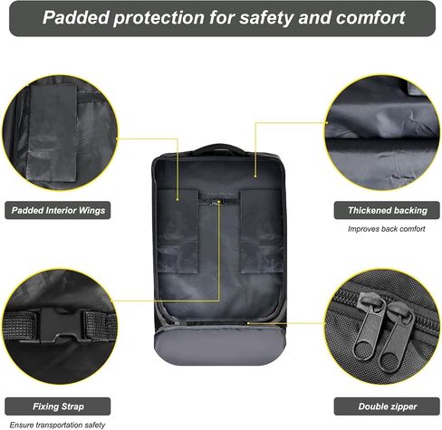 Car Seat Bags for Air Travel, Large Durable Car Seat Travel Bag for Airplane, Reinforced Shoulder Straps，Airport Gate Check Bag, Infant Car Seat Cover for Airplane Travel in Saudi Arabia