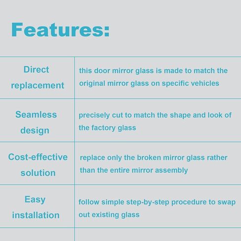 LR017067 زجاج مرآة باب الرؤية الخلفية الخارجي - مدفأ - محدب - جانب الراكب الأيمن - بديل لسيارة Land Rover LR2 LR3 RR Sport in Kuwait
