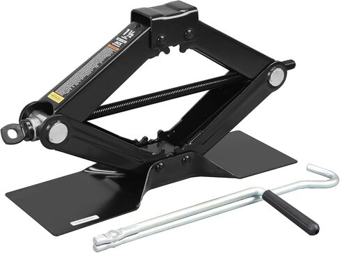 BIG RED AT10152BR Torin Steel Scissor Lift Jack Car Kit, 1.5 Ton (3,000 lb) Capacity, Black in Saudi Arabia