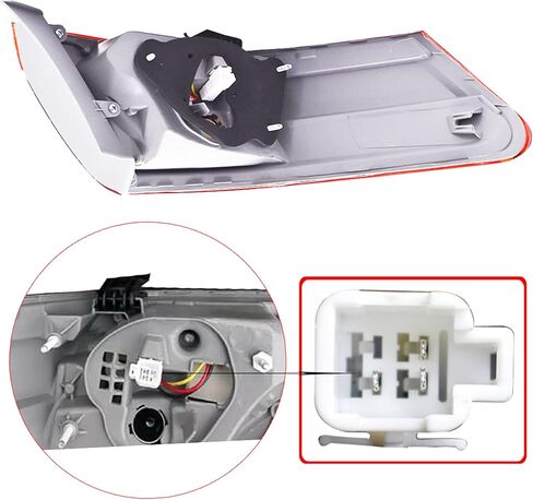 WFLNHB Right Side Outer Tail Light Assembly Replacement for Toyota Camry 2010-2011 Passenger Side Rear Brake Lamp 8155006340 TO2805106 in Kuwait