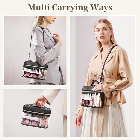 Clear Crossbody Bag, Clear Bag for Stadium Events, 1pc Clear Purse for Women Stadium Approved, Waterproof Clear Stadium Bag with Adjustable Shoulder Strap for Concerts Sports Events Festivals in Kuwait