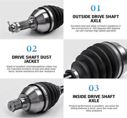 KLV Rear Left or Right CV Axle Compatible With Can-Am 2017 2018 2019 2020 2021 Maverick X3 R RR XRS XMR XRC RS Turbo With 72 Body 705502362 in Saudi Arabia