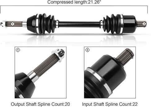 الجبهة اليسرى اليمنى CV المحاور مجموعة ل 2006 2007 2008 2009 2010 2011 2012 2013 2014 2015 2016 2017 2018 2019 2020 ل بولاريس رياضي 400/450/500/570/700/800 HO/X2 2 قطعة in Kuwait