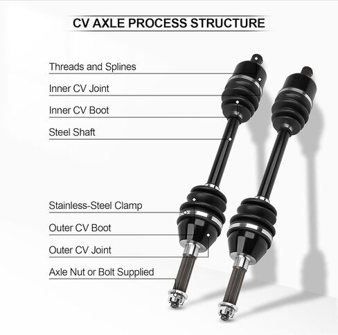 الجبهة اليسرى اليمنى CV المحاور مجموعة ل 2006 2007 2008 2009 2010 2011 2012 2013 2014 2015 2016 2017 2018 2019 2020 ل بولاريس رياضي 400/450/500/570/700/800 HO/X2 2 قطعة in Kuwait