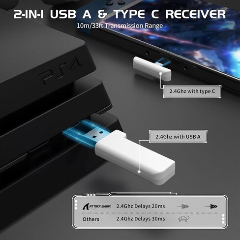 سماعة ألعاب لاسلكية ZIYOU LANG L80 خفيفة الوزن فوق الأذن مع دونجل USB C&A بتردد 2.4 جيجا هرتز/بلوتوث 5.3/3.5 ملم صوت ستيريو سلكي قابل للفصل بطارية 600 مللي أمبير في الساعة لأجهزة الكمبيوتر الشخصية Mac PS4 PS5 Xbox Switch Gamer (أبيض) in Kuwait