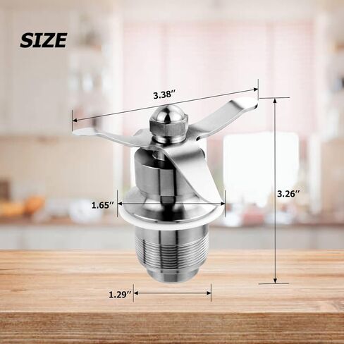 جزء خلاط تجميع شفرة المزج 502977 502977 18396 018396 متوافق مع خلاطات جالون مجمعة من Waring CB6/CB10/CB15 in Kuwait