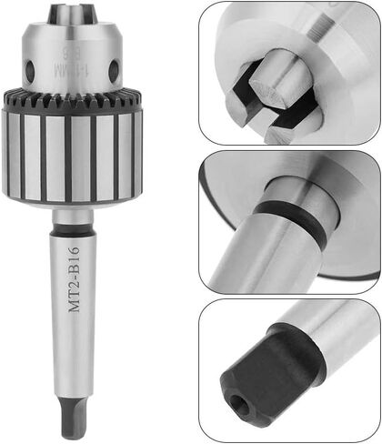 Chuck,Drill Chuck,Metal Lathe,Drill Chuck for Lathe 1/32 Inch 5/8 Inch, Super Heavy Duty MT2 Drill Chuck with Chuck Key, Drill Press Chuck Adapter Converter Morse Taper Arbor in Saudi Arabia