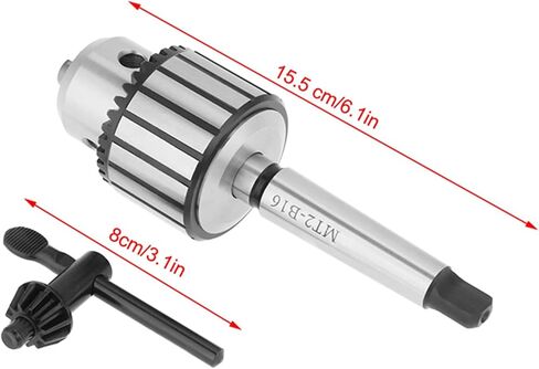 Chuck,Drill Chuck,Metal Lathe,Drill Chuck for Lathe 1/32 Inch 5/8 Inch, Super Heavy Duty MT2 Drill Chuck with Chuck Key, Drill Press Chuck Adapter Converter Morse Taper Arbor in Saudi Arabia