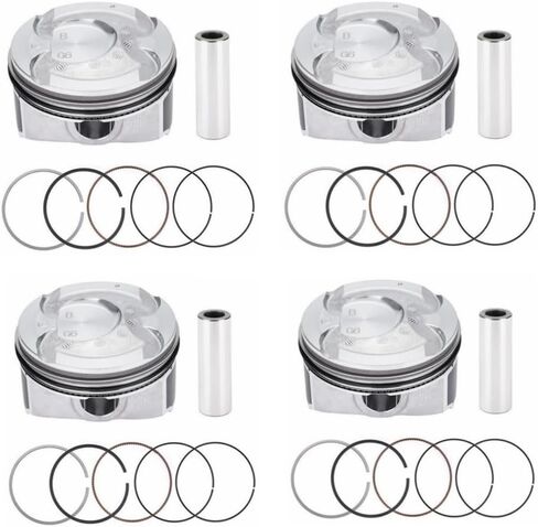 STD Piston & Ring Set Compatible with Hyundai Kia Accent Rio 1.6L DOHC 2012-2016 Replacement for 230412B600, 230412B610, 230412B620, 234102B600, 230412B900 in Kuwait