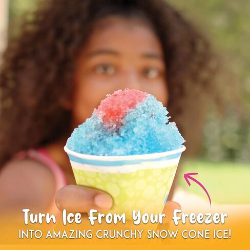 Hawaiian Shaved Ice Cups and Straws Set: 25 - 6oz. Durable Waxed Paper Snow Cone Cups plus 25 Plastic Spoon Straws, Multi-Colored in Saudi Arabia