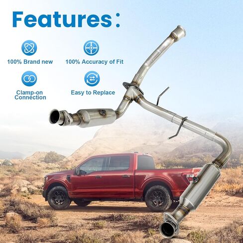 160069 50567 محول حفاز متوافق مع Ford F150 5.0L V8 2011-2014 كلا الجانبين in Kuwait