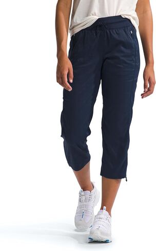 THE NORTH FACE Women's Aphrodite Motion Capri Pants (Standard and Plus Size), Summit Navy, X-Small in Saudi Arabia