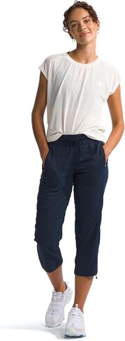 THE NORTH FACE Women's Aphrodite Motion Capri Pants (Standard and Plus Size), Summit Navy, X-Small in Saudi Arabia