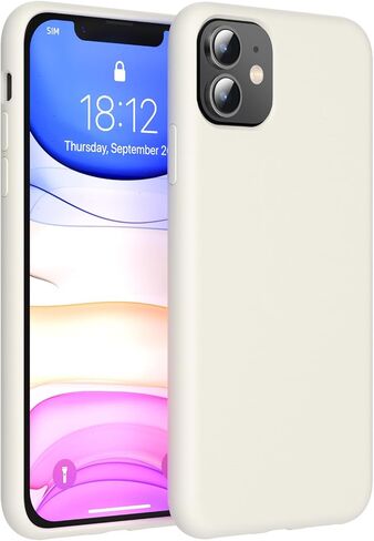 for iPhone 11 Case, Premium Soft Silicone Case, Silky Soft Touch, [Full Body Machine Drop Protection] Scratch Resistant Microfibre Lined Shockproof Case, 6.1 inch (Lavender Purple) in Saudi Arabia