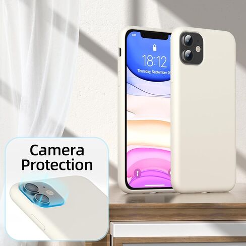 for iPhone 11 Case, Premium Soft Silicone Case, Silky Soft Touch, [Full Body Machine Drop Protection] Scratch Resistant Microfibre Lined Shockproof Case, 6.1 inch (Lavender Purple) in Saudi Arabia