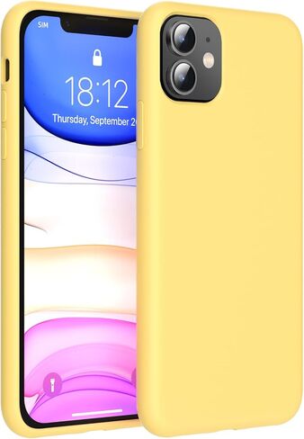 for iPhone 11 Case, Premium Soft Silicone Case, Silky Soft Touch, [Full Body Machine Drop Protection] Scratch Resistant Microfibre Lined Shockproof Case, 6.1 inch (Lavender Purple) in Saudi Arabia