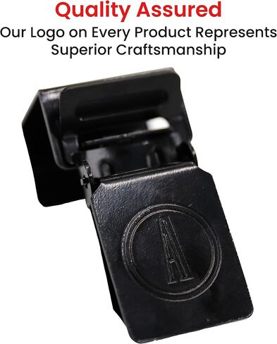 Large Alligator Rug Clips for Displaying Heavy Rugs On Arms and Display Racks - Fits 1 Inch Square Rods - Matte Black, 10 Clips in Kuwait