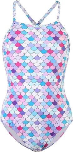 Girls Swimsuits Size 6-17Y One Piece Floral Swimwear Ruffle Bathing Suits in Saudi Arabia